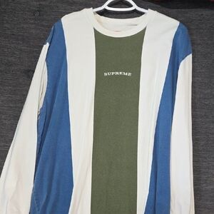 Supreme Blue and Green Panel Long Sleeve